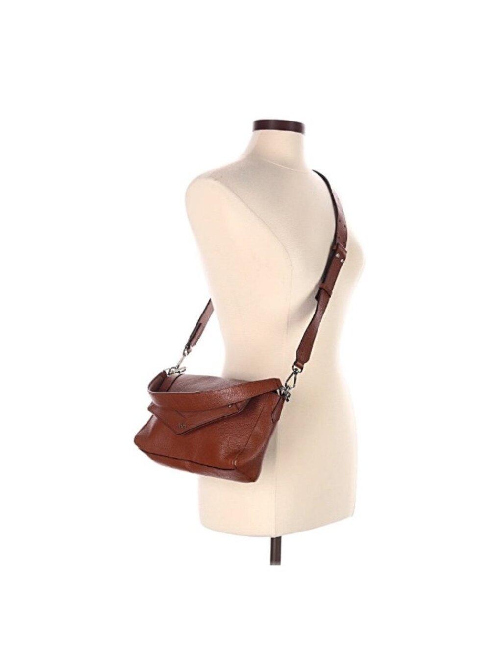 BOSS Hugo Boss Leather Crossbody Bag Womens One Size Brown Minimalist Old Money